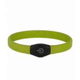 Világító nyakörv Maxi Safe LED zöld 1,5cm/65cm