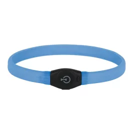Világító nyakörv Maxi Safe LED kék 1,5cm/65cm