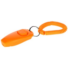 Klikker síppal, narancs színben, 8cm - Kerbl