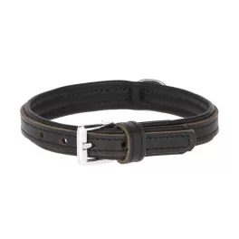 Nyakörv VEGAS HQ extra minőségű bőr fekete 40 mm/70 cm