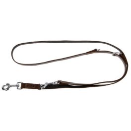 Bőr kiképző póráz VEGAS barna, 18mm/200cm