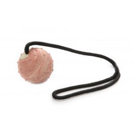   Zsinóros labda, tömör, 7cm átmérővel, 50cm füllel - Dogtech