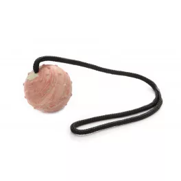   Zsinóros labda, tömör, 7cm átmérővel, 50cm füllel - Dogtech