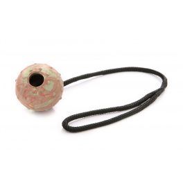   Zsinóros labda, üreges, 7cm átmérővel, 50cm füllel - Dogtech