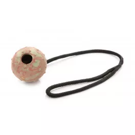   Zsinóros labda, üreges, 7cm átmérővel, 50cm füllel - Dogtech