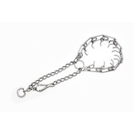  Szöges nyakörv, Króm 54 cm 3mm ollós karabínerrel – Sprenger