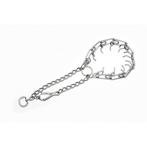 Szöges nyakörv, Króm 54 cm 3mm ollós karabínerrel – Sprenger