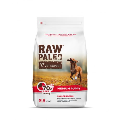Raw Paleo Puppy Medium Beef 2,5kg