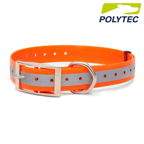 Nyakörv PolyTech 25mm x 70cm narancs, fényvisszaverő csíkkal - ARCEA