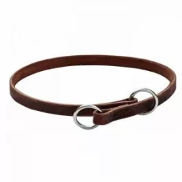 Bőr fojtónyakörv, vékony ( 1cm) - 45cm